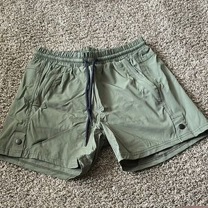 Green Drawstring Shorts